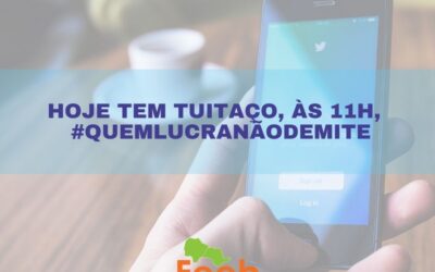 Mais um tuitaço contra as demissões ocorre nesta sexta-feira, 06