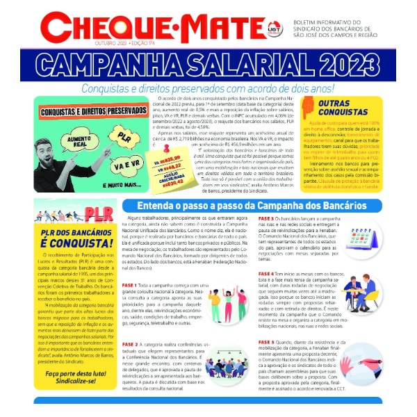 Jornal Cheque Mate nº 174 - Outubro 2023