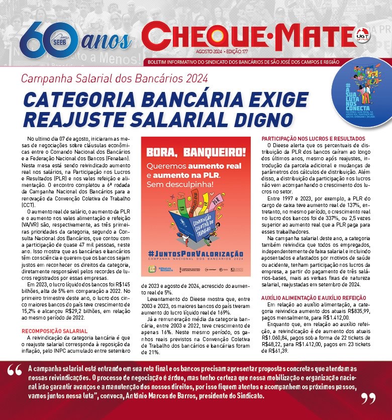 Cheque Mate - Ed 177 - Agosto 2024