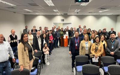 Auditório da Superintendência da Caixa homenageia o diretor do Sindicato Flávio Prado.